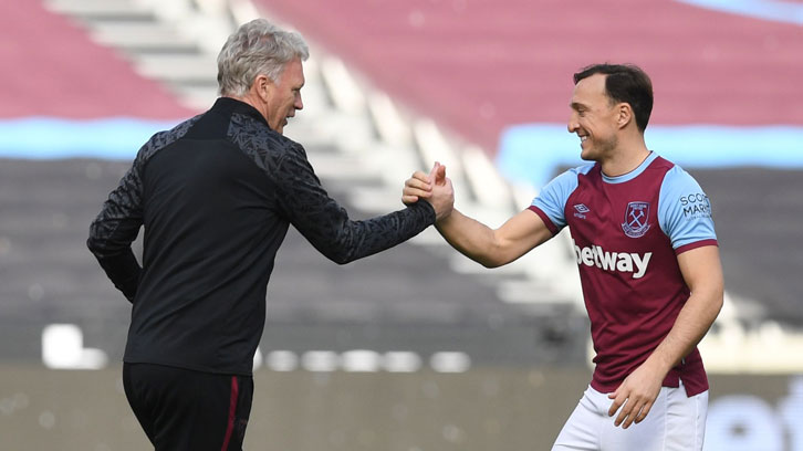 David Moyes and Mark Noble