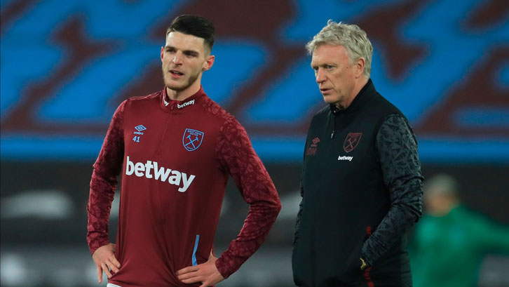 Declan Rice and David Moyes