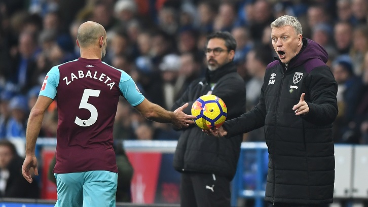 Pablo Zabaleta and David Moyes