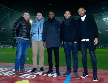 Hayden was back at the Hammers with Christian Dailly, Dean Ashton, Marlon Harewood and Danny Gabbidon