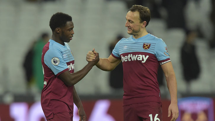 Jeremy Ngakia and Mark Noble