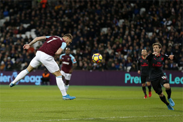 Arnautovic thought he had given the Hammers the lead
