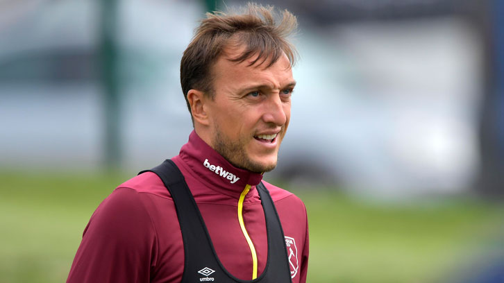 Mark Noble in training at Rush Green