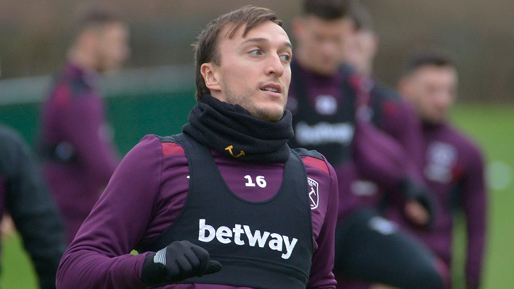 Mark Noble in training at Rush Green