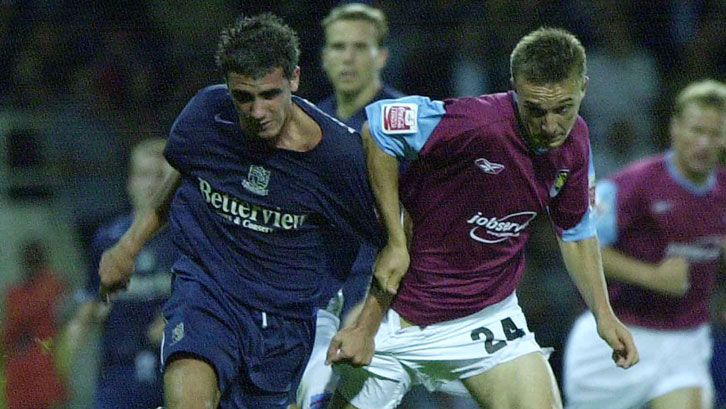 Mark Noble in action against Southend United on his debut