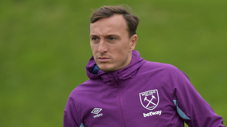 Mark Noble in training at Rush Green