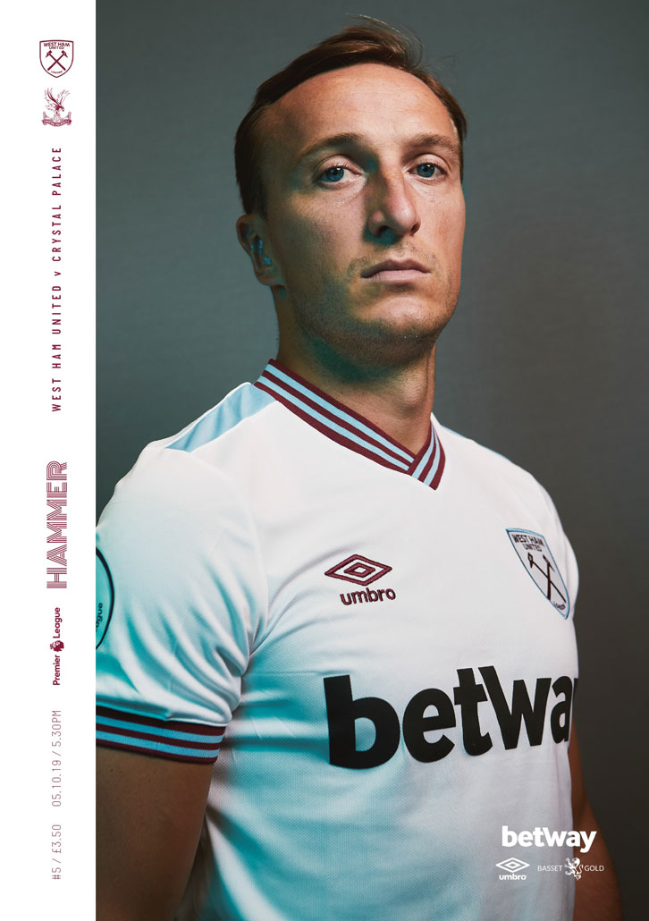 Mark Noble Programme cover