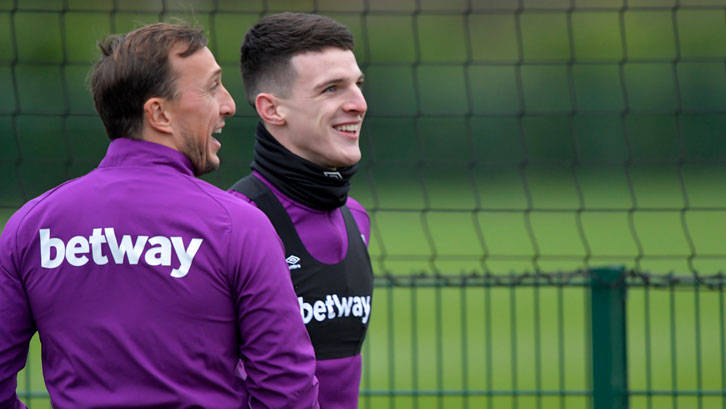 Mark Noble and Declan Rice