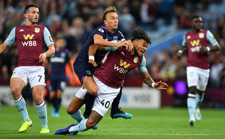 Monday's game at Villa Park was an intense and physical one!