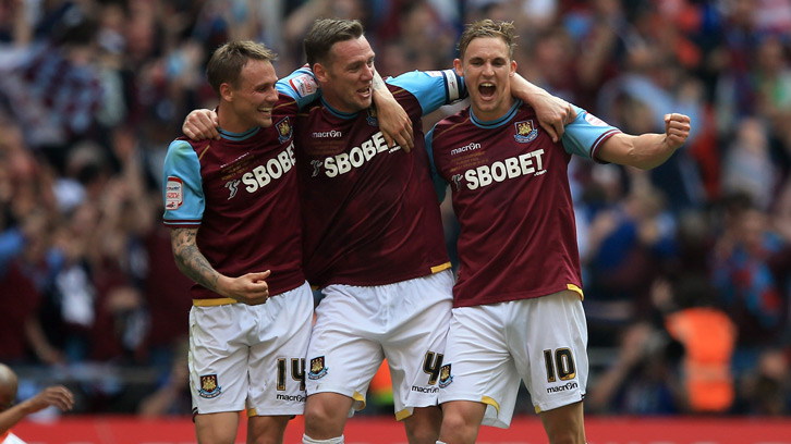 Matty Taylor, Kevin Nolan and Jack Collison