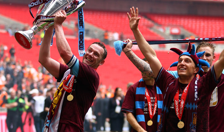 Kevin Nolan and Mark Noble at Wembley in 2012