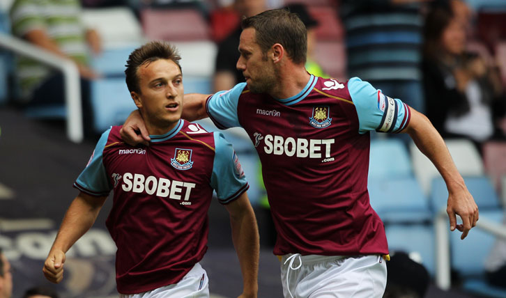 Mark Noble and Kevin Nolan were West Ham United teammates on 133 occasions