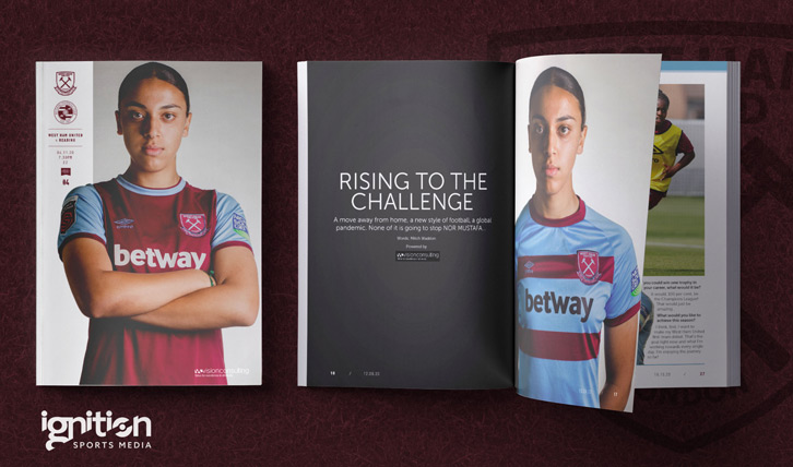 Get your FREE West Ham v Reading Official Women's Programme now!