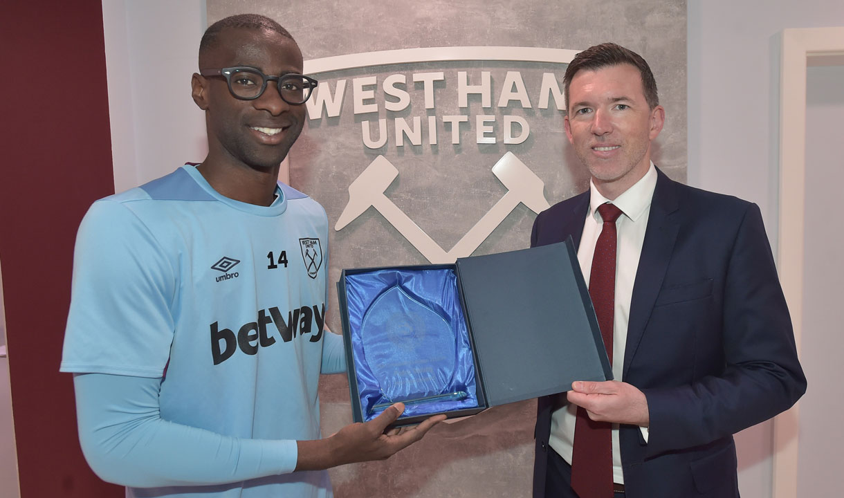 Pedro Obiang with Joe Lyons