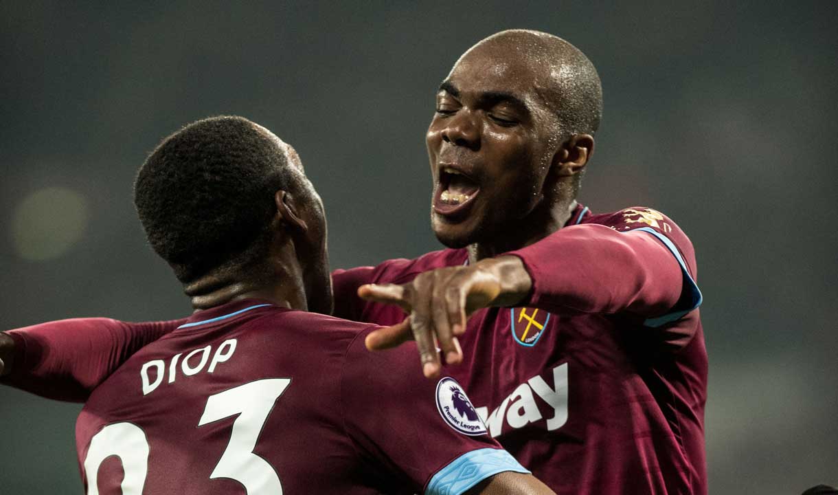 Angelo Ogbonna celebrates with Issa Diop