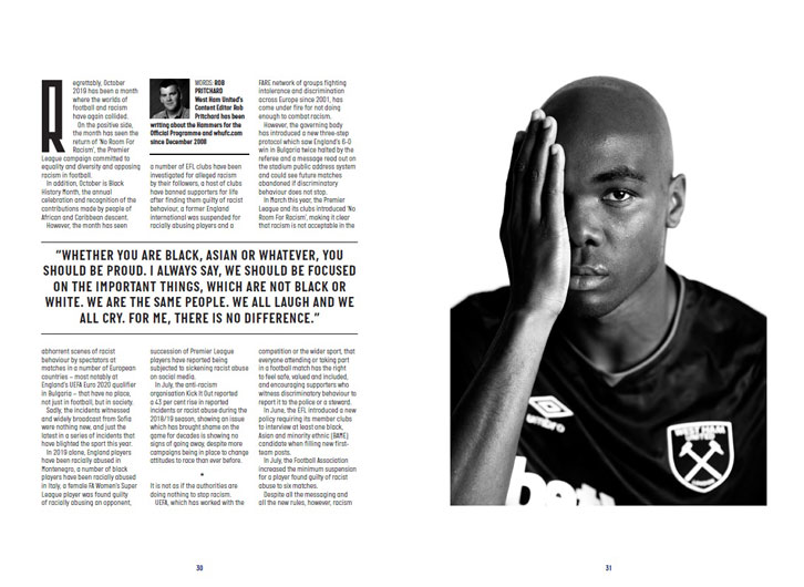 Sheffield United programme feature