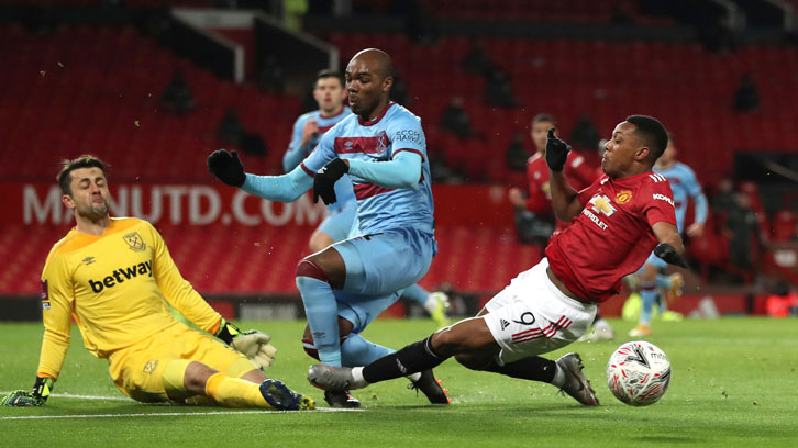 Angelo Ogbonna was injured at Manchester United in February