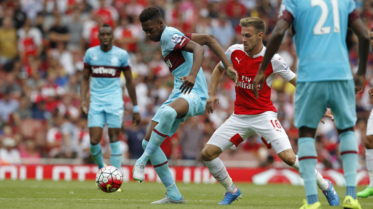 Reece Oxford in action against Arsenal on his Premier League debut