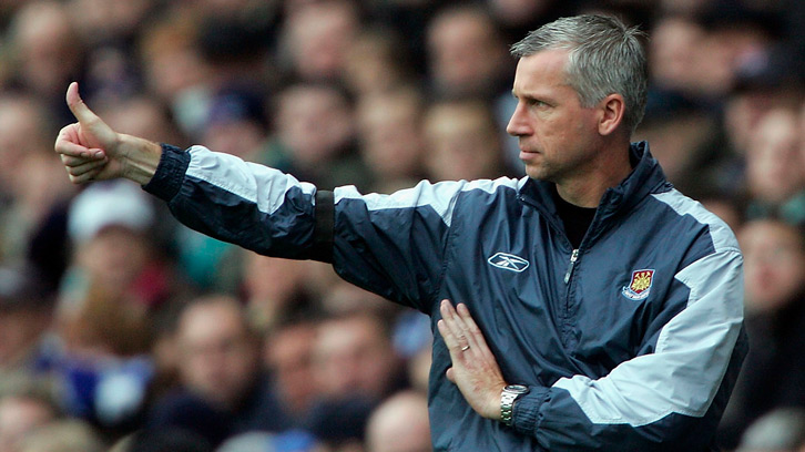 Alan Pardew had guided West Ham back into the Premier League