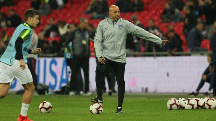 Paul Nevin working with England