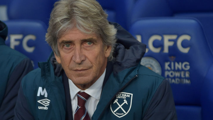 Manuel Pellegrini at King Power Stadium