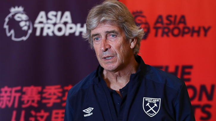 Manuel Pellegrini at the Premier League Asia Trophy