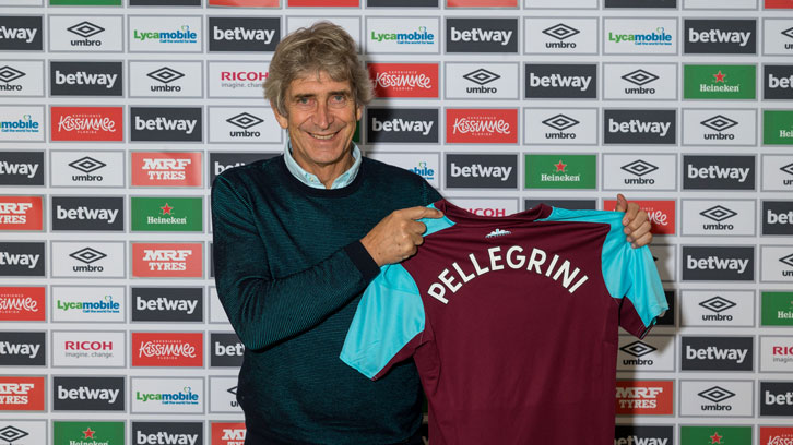 Manuel Pellegrini is West Ham United's new manager