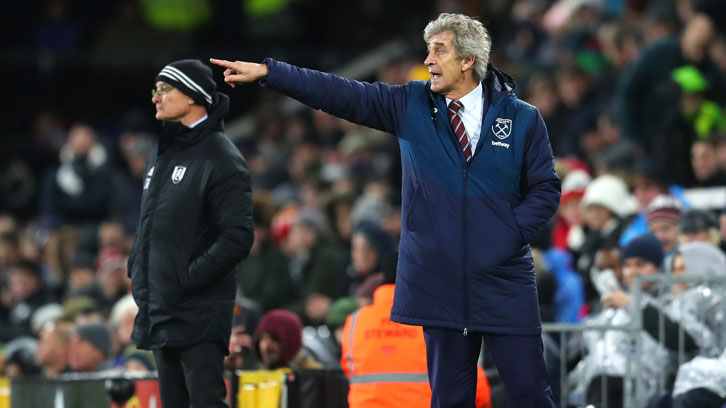 Manuel Pellegrini makes his point at Craven Cottage