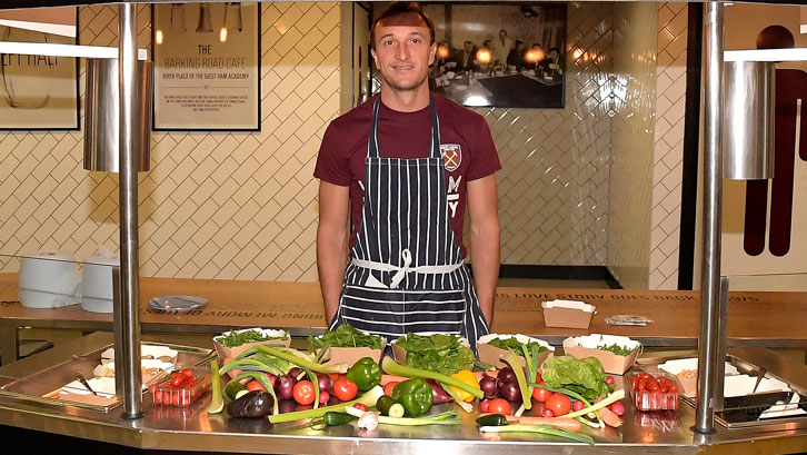 Mark Noble at the launch of The Players' Project