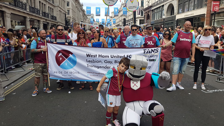 The Club has worked closely with Pride of Irons since the group's formation in 2015