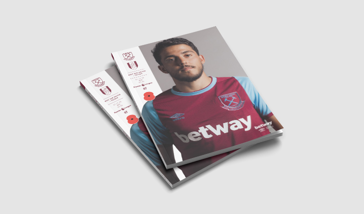 West Ham v Fulham Programme cover