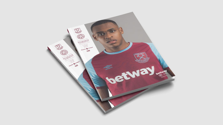  Official Programme for West Ham United v Leicester City on sale now!