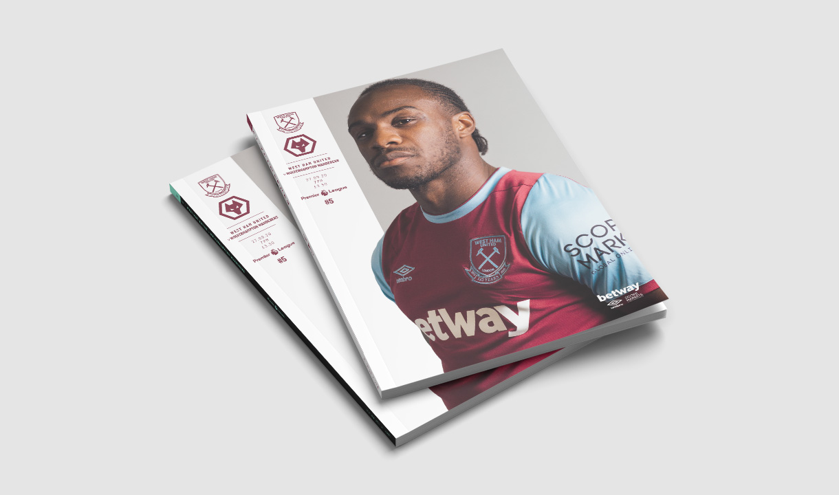 Official Programme for West Ham v Wolves on sale now!