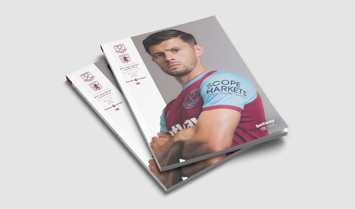 Official Programme for West Ham United v Aston Villa on sale now!