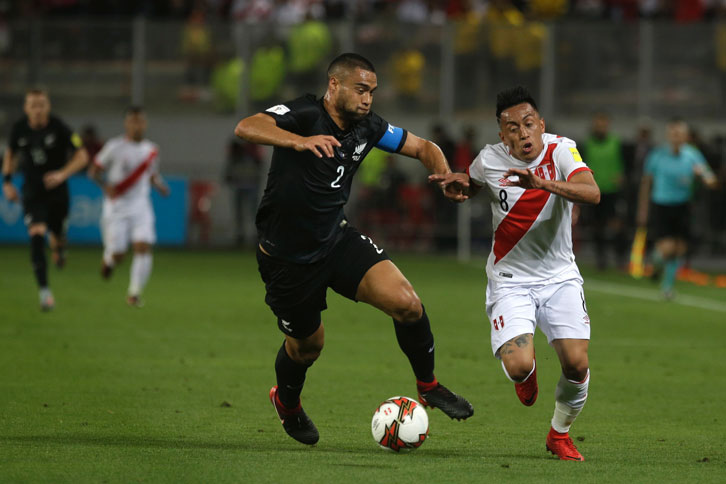 Winston Reid in action for New Zealand