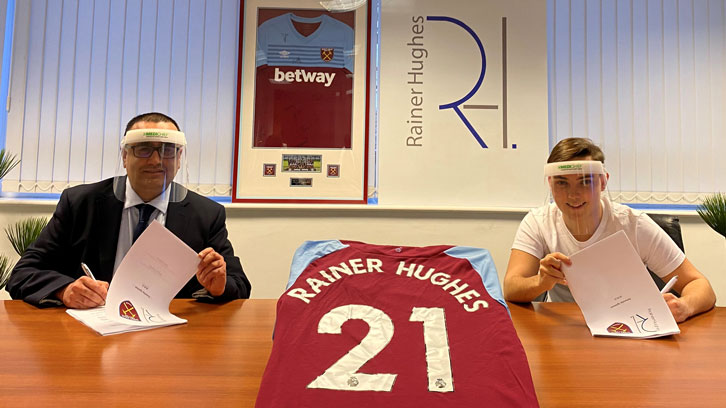 West Ham United renew partnership with Rainer Hughes