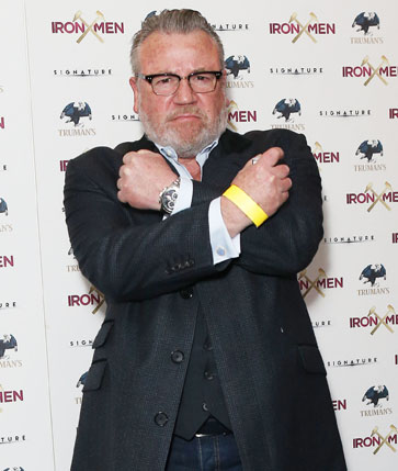 Ray Winstone was there to enjoy the evening