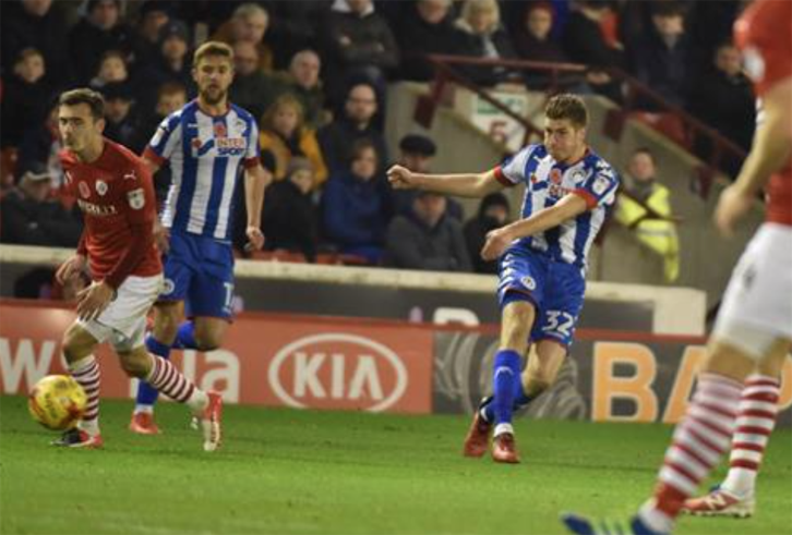 Reece Burke in action for Wigan