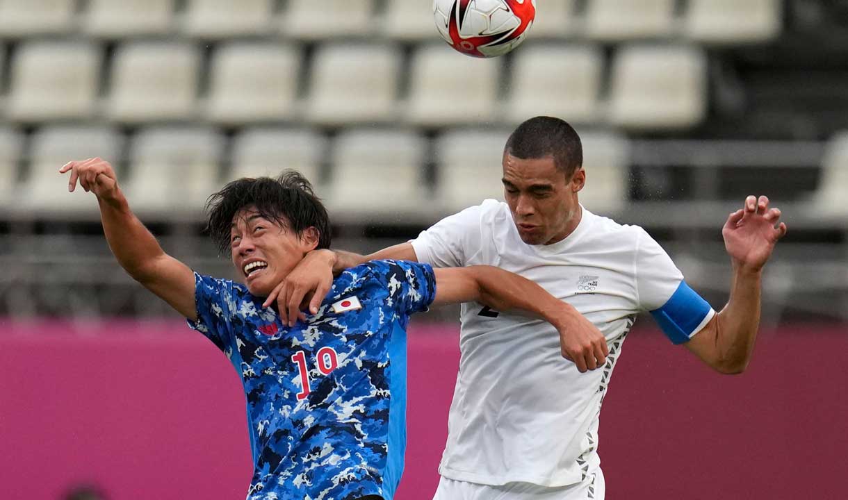 Winston Reid in action against Japan