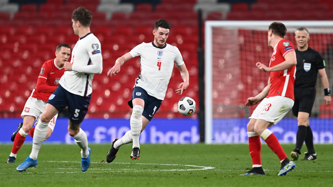 Declan Rice in action