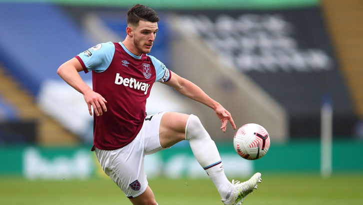 Declan Rice in action