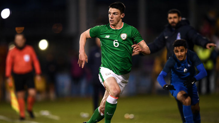 Declan Rice started Republic of Ireland U21s' dramatic victory over Azerbaijan in Dublin