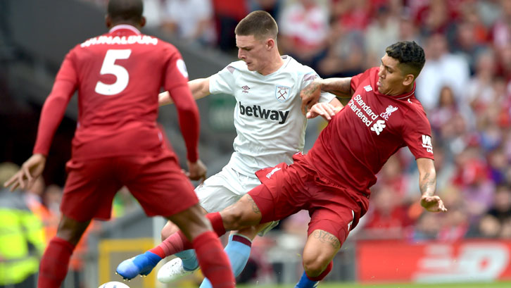 Declan Rice believes he has improved since the opening-day defeat at Liverpool