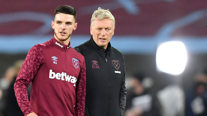 Declan Rice and David Moyes