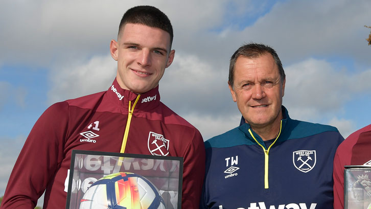 Declan Rice with Terry Westley
