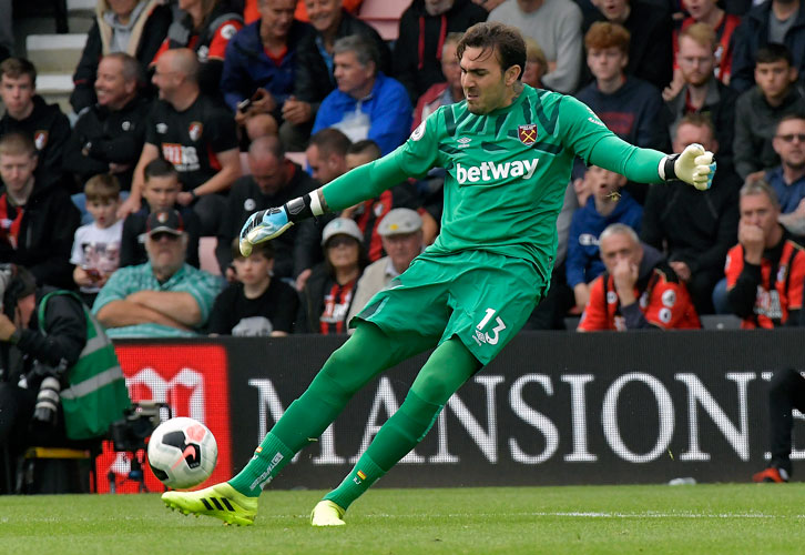 Roberto in action at Vitality Stadium