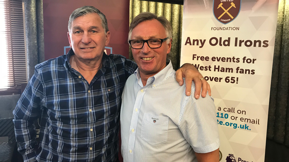 Keith Robson and Alan Taylor at the Any Old Irons event