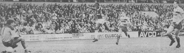 Leroy Rosenior scores on his West Ham debut