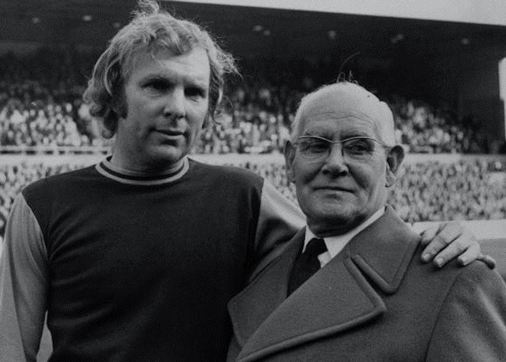 Bobby Moore broke Jimmy Ruffell's all-time appearance record in 1973