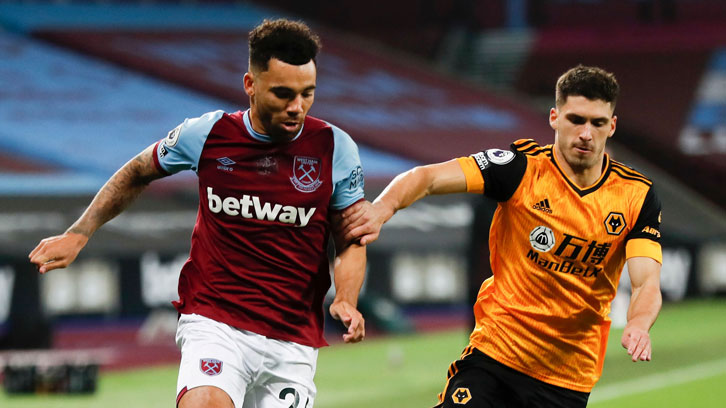 Ryan Fredericks in action against Wolves